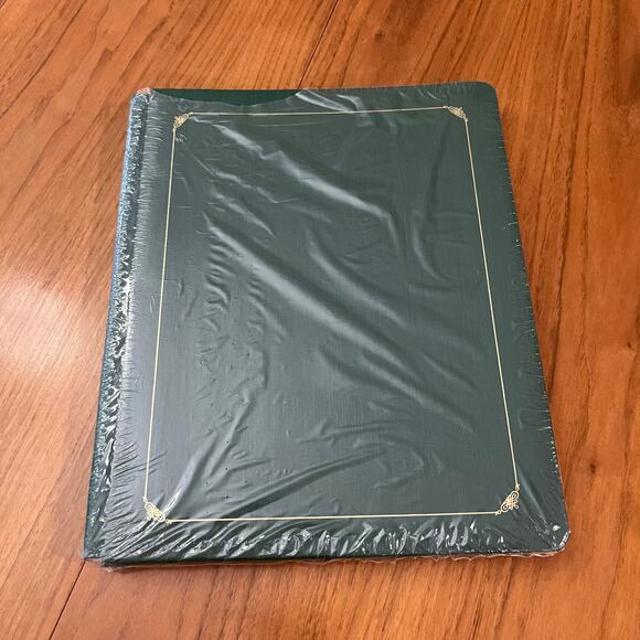 Creative Memories Album 15 x 12 Expandable 15 Pages Green Gold New Sealed NWT - Picture 1 of 7